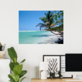 Poster für den tropischen Strand AB 8.60 Uhr (Heimbüro)