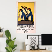 Poster für den U-Bahn-Verkehr zum Londoner Zoo (Heimbüro)