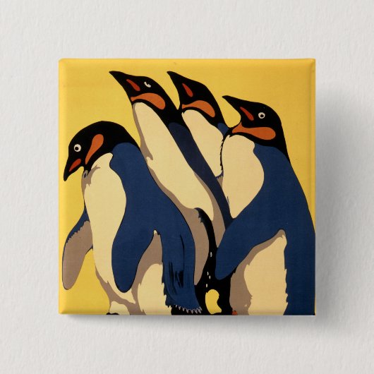 Poster für den U-Bahn-Verkehr zum Londoner Zoo Button (Vorderseite)