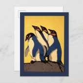 Poster für den U-Bahn-Verkehr zum Londoner Zoo Postkarte (Vorne/Hinten)