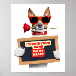 Poster für den Valentinstag erzählen Ihrer Liebe