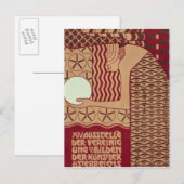 Poster für die 14. Wiener Ausstellung Postkarte (Vorne/Hinten)