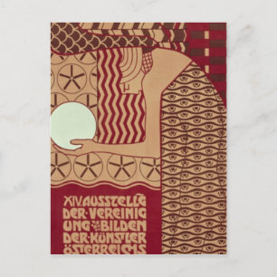 Poster für die 14. Wiener Ausstellung Postkarte