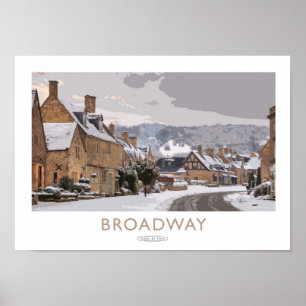 Poster für die Broadway-Bahn
