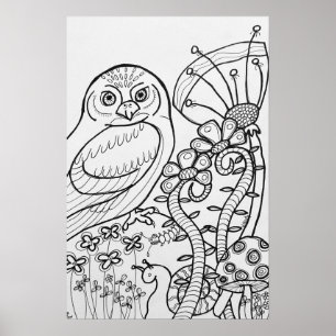 Poster für die Färbung von Schalen 16" x24"