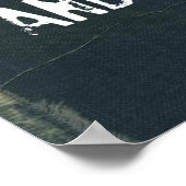 Poster für die Fußballziele im gefallenen Denim 20 (Ecke)