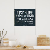 Poster für die Fußballziele im gefallenen Denim 20 (Küche)