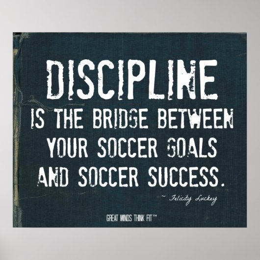 Poster für die Fußballziele im gefallenen Denim 20 (Vorne)