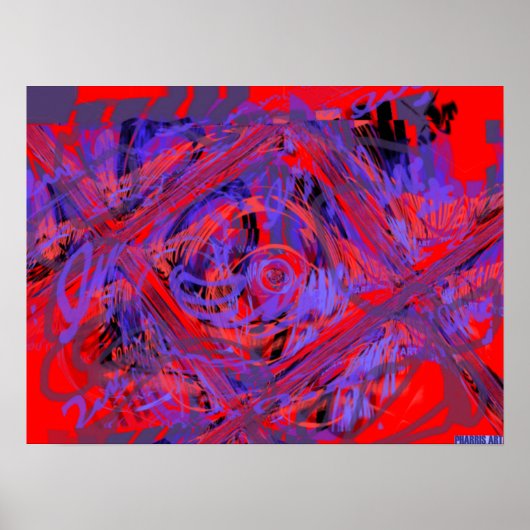 Poster für die grafische Explosion (Vorne)