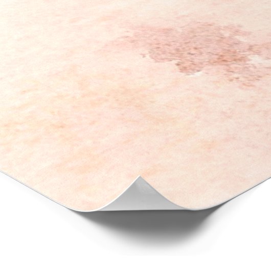 Poster für die Hochzeitsfeier am Strand (Ecke)