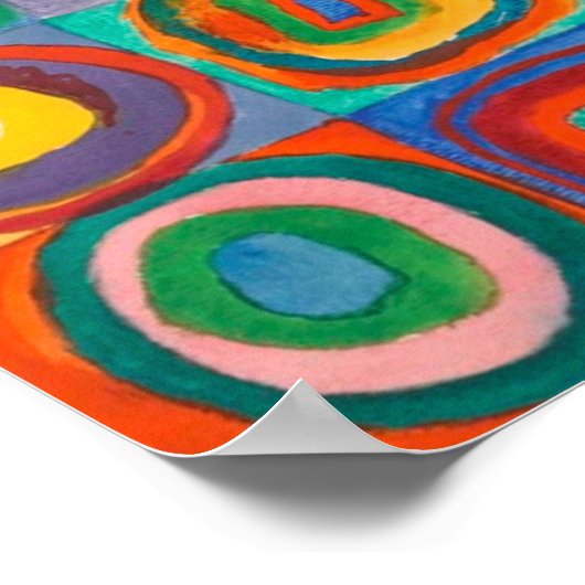Poster für die Kandinsky-Quadrate (Ecke)