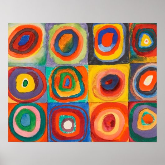 Poster für die Kandinsky-Quadrate (Vorne)