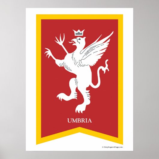 Poster für die Region Umbrien (Vorne)