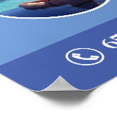 Poster für die Reinigung von Schwimmbecken (Ecke)