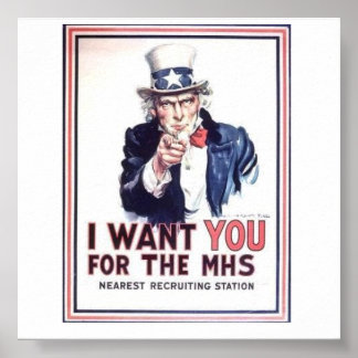 Poster für die Rekrutierung der Armee