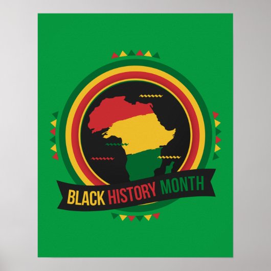 Poster für die schwarze Geschichte Monat afrikanis (Vorne)