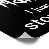 Poster für die Verwaltung von Magnern - Weißer Tex (Ecke)