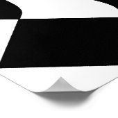 Poster für die Wave des Schachbretts (Ecke)