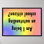 Poster für die Zeichenentwicklung (Vorne)