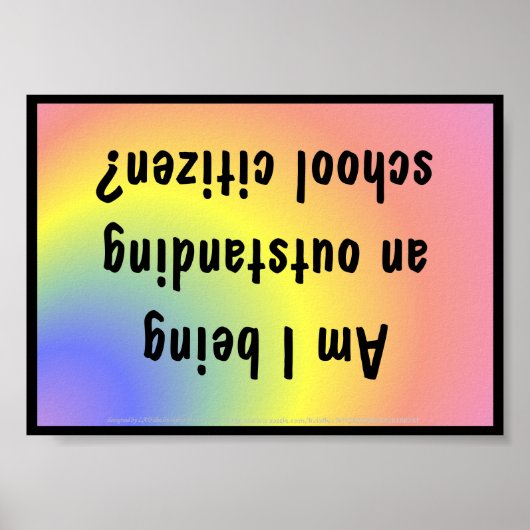 Poster für die Zeichenentwicklung (Vorne)