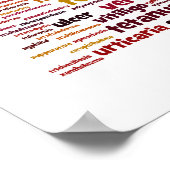 Poster für eine medizinische Diagnose mit einem Wo (Ecke)