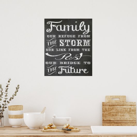 Poster für Familienquoten (Küche)