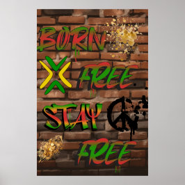 Poster für Freiheit und Gleichheit in Afrika