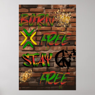 Poster für Freiheit und Gleichheit in Afrika