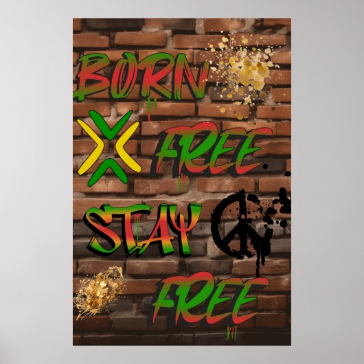 Poster für Freiheit und Gleichheit in Afrika (Vorne)