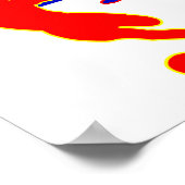 Poster für Fußball und Rumänien (Ecke)