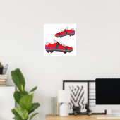 Poster für Fußballschuhe (Heimbüro)