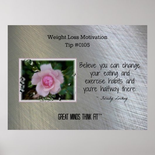 Poster für Gewichtsabnahme-Motivation Tip #0105 (Vorne)