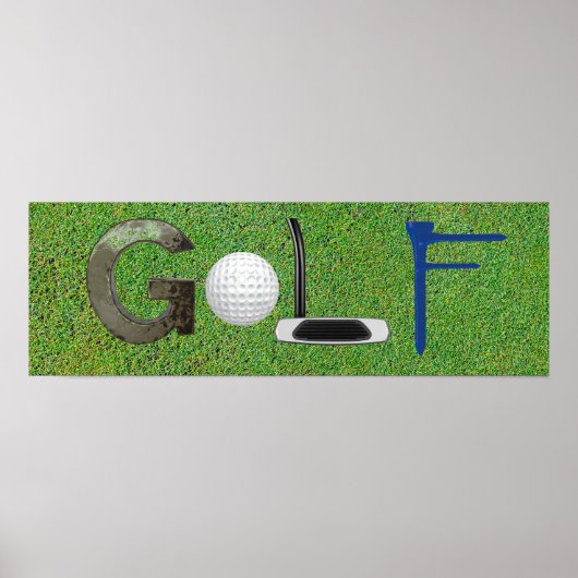 Poster für Golffotos (Vorne)