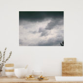 Poster für graue Wolken (Küche)