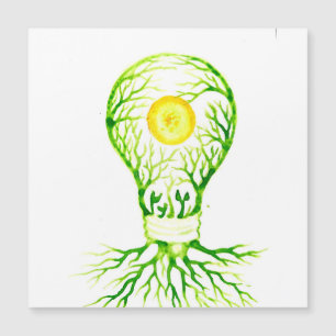Poster für grüne Energie - Postkarte