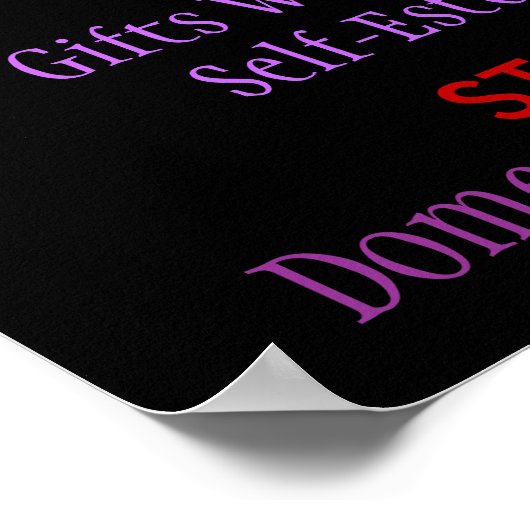 Poster für häusliche Gewalt (Ecke)