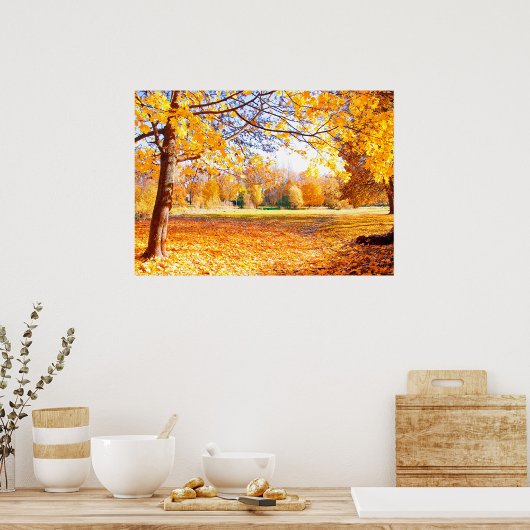 Poster für Herbst-Bäume