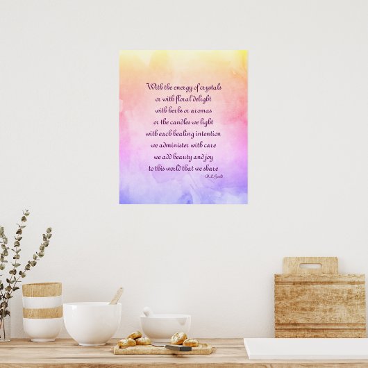 Poster für Holistische Gedichte (Küche)