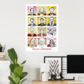 Poster für italienische Komponisten (Heimbüro)