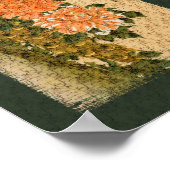 Poster für japanische Art Peacock Blume (Ecke)