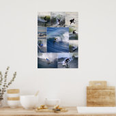 Poster für kalifornische Surfer (Küche)