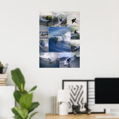 Poster für kalifornische Surfer (Heimbüro)