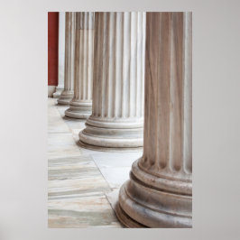 Poster für klassische griechische Kolumnen