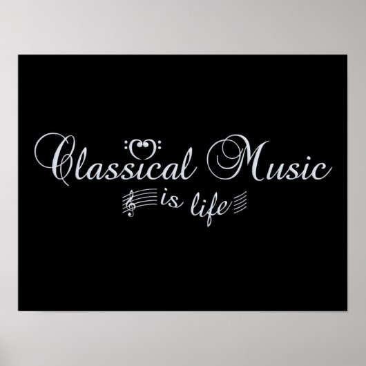 Poster für klassische Musik (Vorne)
