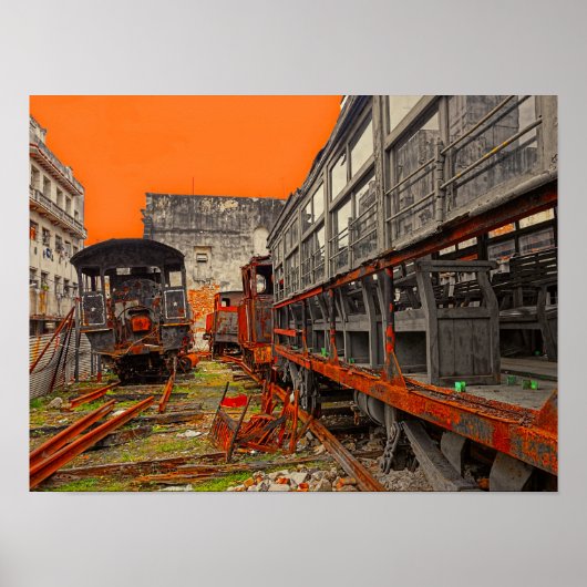 Poster für Lokomotiven und Zugwaggons (Vorne)