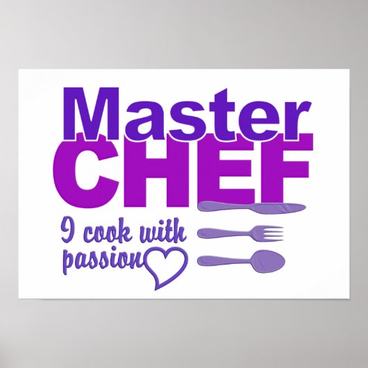 Poster für Master-Koch (Vorne)