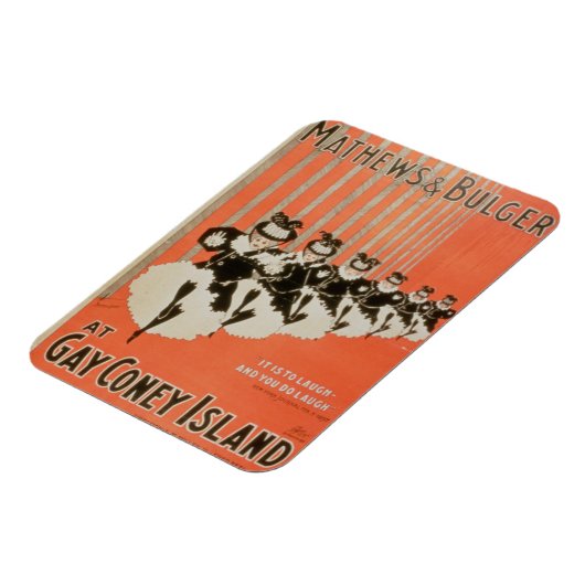 Poster für 'Mathews & Bulger' auf Gay Coney Island Magnet (Linke Seite)