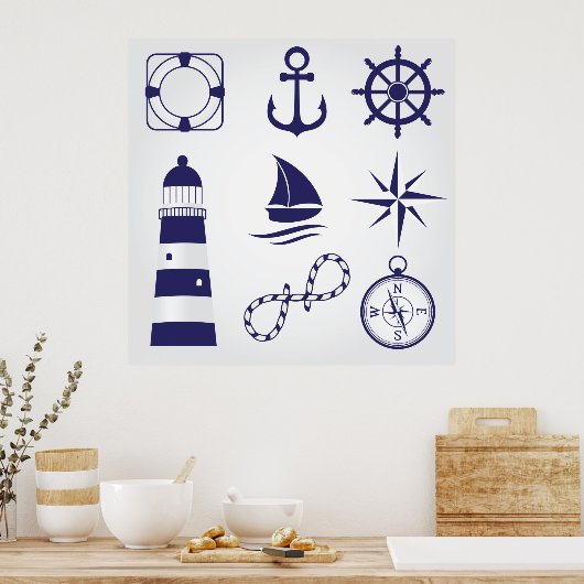 Poster für Meereselemente (Küche)