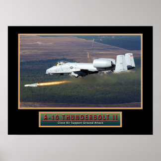 Poster für Militärflugzeuge "A-10-Donnerschlag" 24