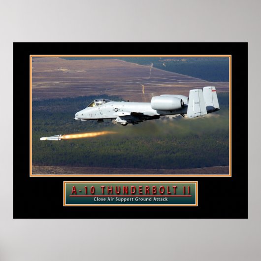 Poster für Militärflugzeuge "A-10-Donnerschlag" 24 (Vorne)